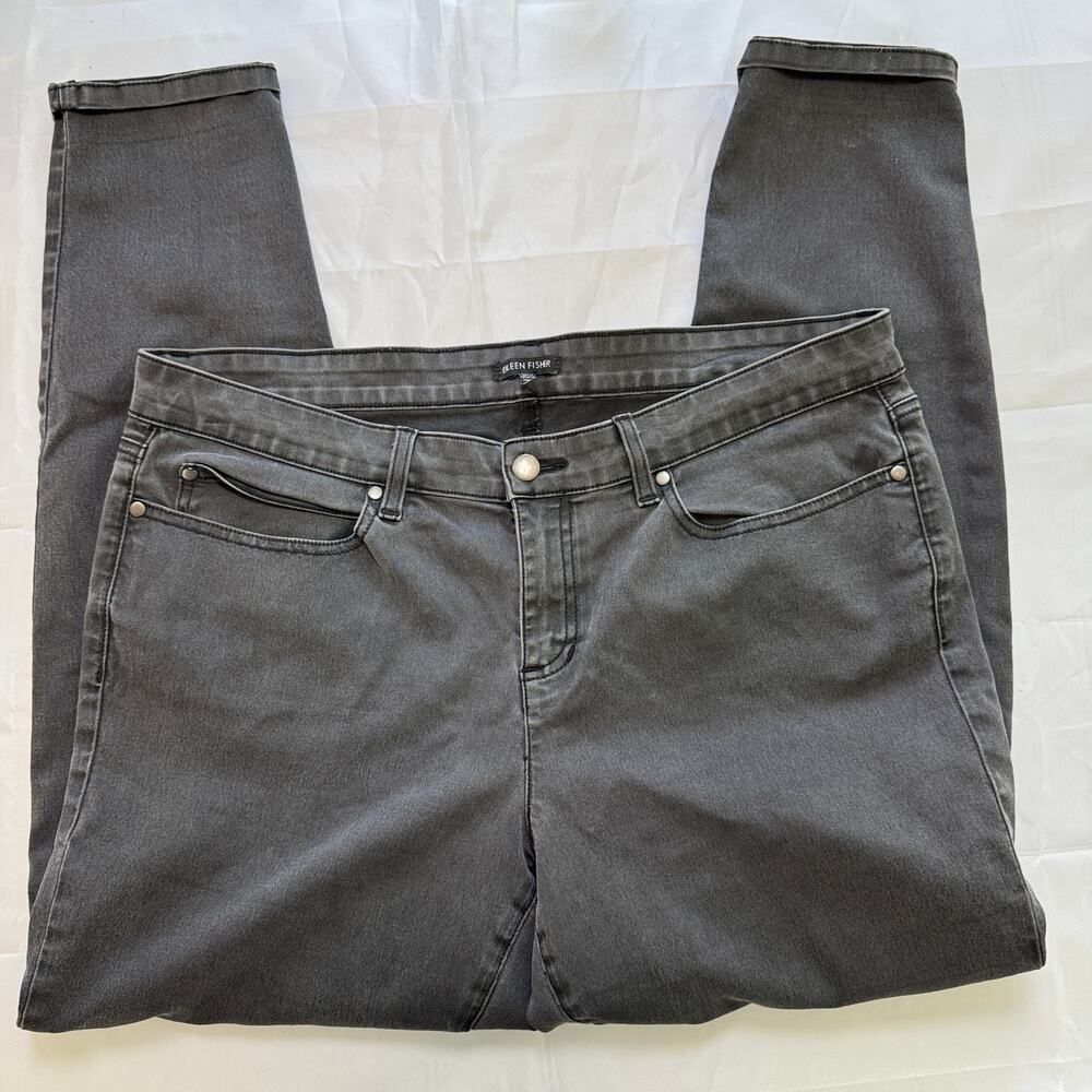 Eileen Fisher Women's 16 Black Organic Cotton Jeans